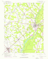 Federalsburg 1944 topographic map thumbnail