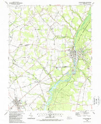 Federalsburg 1988 topographic map thumbnail