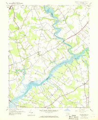 Fowling Creek 1944 topographic map thumbnail