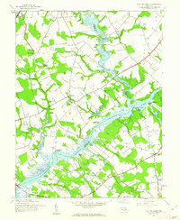 Fowling Creek 1944 topographic map thumbnail