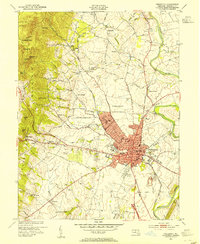 Frederick 1953 topographic map thumbnail