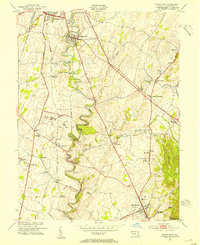 Funkstown 1953 topographic map thumbnail