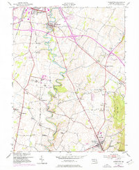 Funkstown 1953 topographic map thumbnail