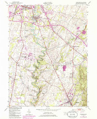 Funkstown 1953 topographic map thumbnail