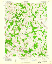 Gaithersburg 1945 topographic map thumbnail