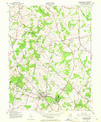 Gaithersburg 1945 topographic map thumbnail