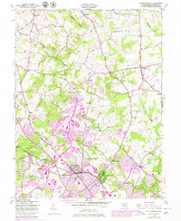 Gaithersburg 1945 topographic map thumbnail