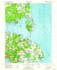 Gibson Island 1954 topographic map thumbnail