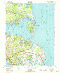 Gibson Island 1954 topographic map thumbnail