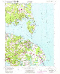 Gibson Island 1954 topographic map thumbnail