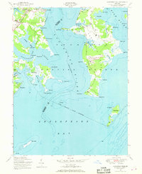 Gunpowder Neck 1949 topographic map thumbnail
