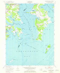 Gunpowder Neck 1949 topographic map thumbnail