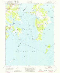 Gunpowder Neck 1949 topographic map thumbnail