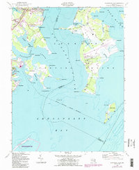 Gunpowder Neck 1949 topographic map thumbnail