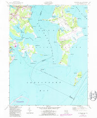 Gunpowder Neck 1949 topographic map thumbnail