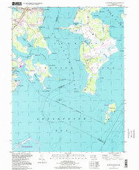 Gunpowder Neck 1995 topographic map thumbnail