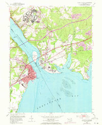Havre De Grace 1953 topographic map thumbnail