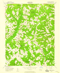 Hughesville 1956 topographic map thumbnail