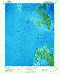 Kedges Straits 1972 topographic map thumbnail