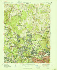Kensington 1951 topographic map thumbnail