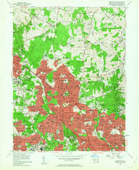 Kensington 1956 topographic map thumbnail