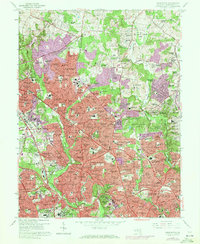 Kensington 1965 topographic map thumbnail