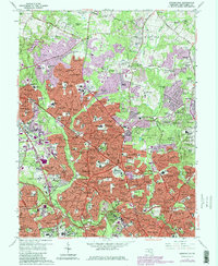 Kensington 1965 topographic map thumbnail