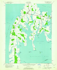 Kent Island 1942 topographic map thumbnail