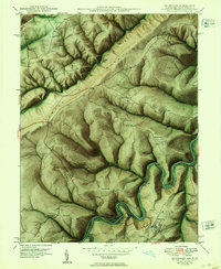 Kitzmiller 1950 topographic map thumbnail