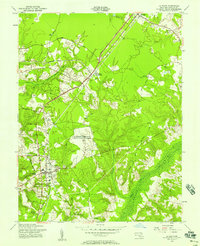 La Plata 1956 topographic map thumbnail