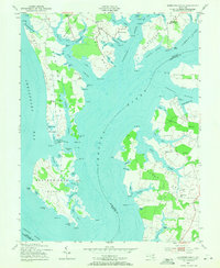 Langford Creek 1954 topographic map thumbnail