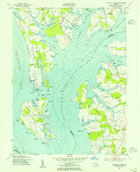 Langford Creek 1954 topographic map thumbnail