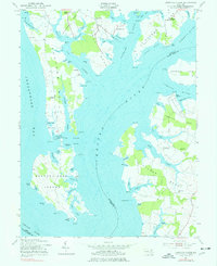 Langford Creek 1954 topographic map thumbnail