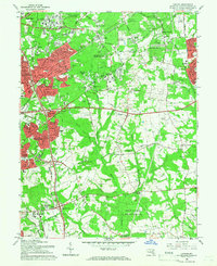 Lanham 1965 topographic map thumbnail