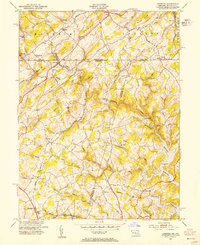 Lineboro 1953 topographic map thumbnail