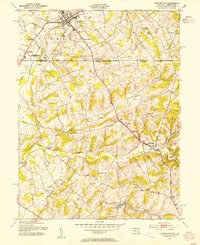 Littlestown 1953 topographic map thumbnail