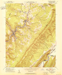 Lonaconing 1951 topographic map thumbnail