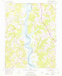 Lower Marlboro 1953 topographic map thumbnail