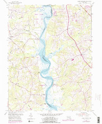 Lower Marlboro 1953 topographic map thumbnail