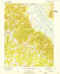 Mechanicsville 1953 topographic map thumbnail