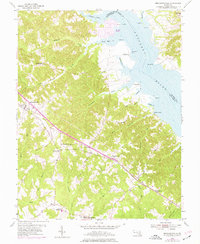 Mechanicsville 1953 topographic map thumbnail