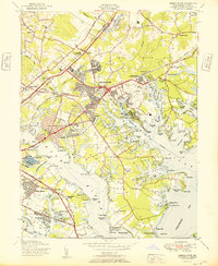 Middle River 1951 topographic map thumbnail