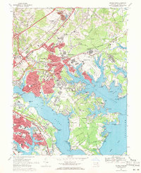 Middle River 1969 topographic map thumbnail