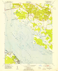 Morgantown 1953 topographic map thumbnail