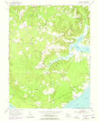 Nanjemoy 1954 topographic map thumbnail
