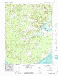 Nanjemoy 1954 topographic map thumbnail