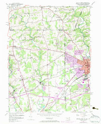 Newark West 1953 topographic map thumbnail