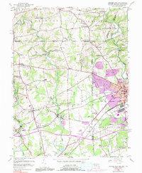 Newark West 1953 topographic map thumbnail