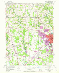 Newark West 1953 topographic map thumbnail