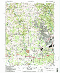 Newark West topographic map thumbnail